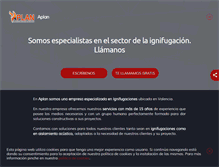 Tablet Screenshot of ignifugaciones-valencia.com